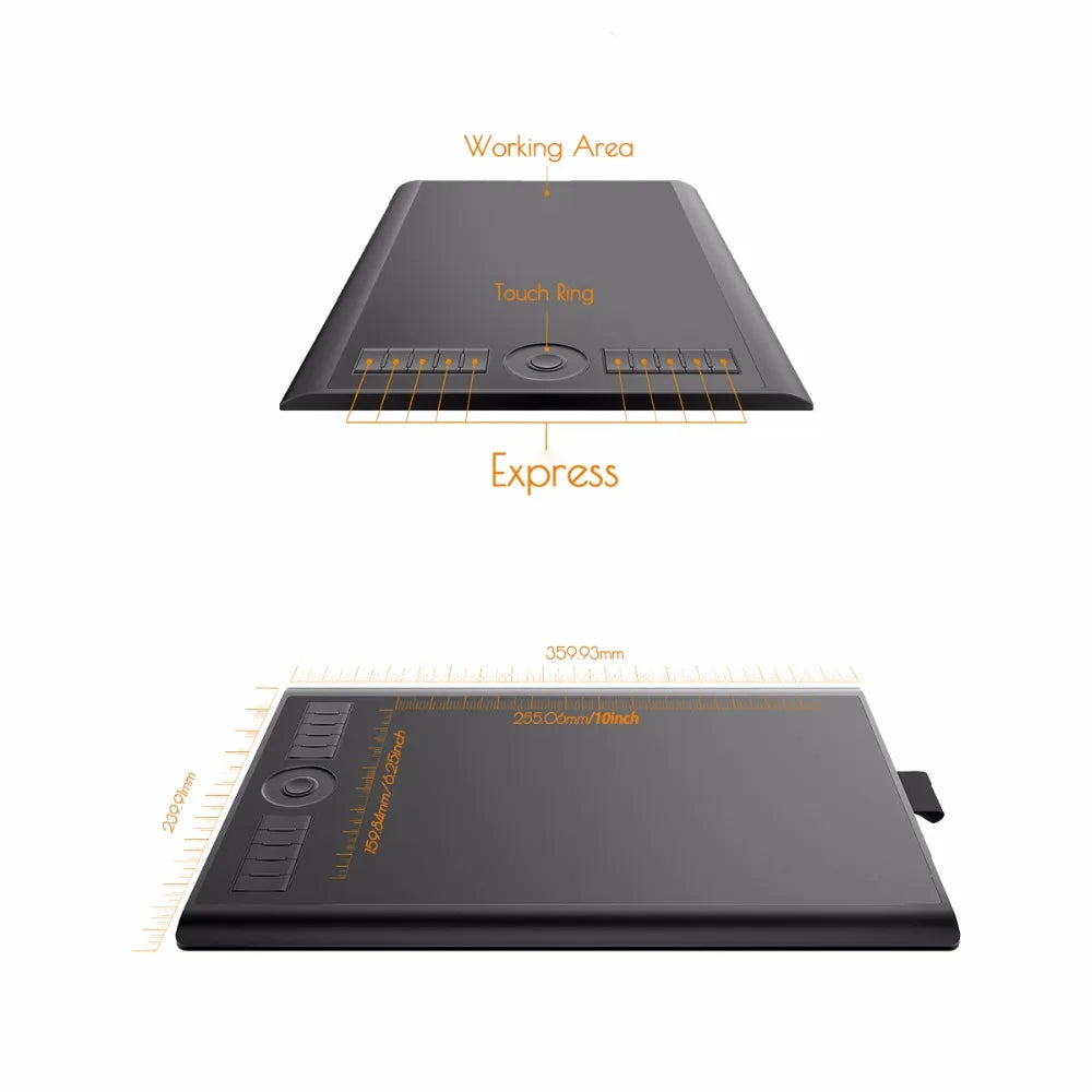 GAOMON M10K Graphic Tablet with 8192 Levels