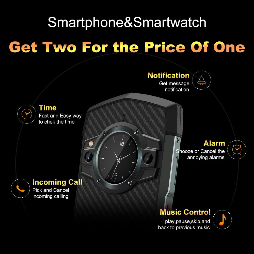 Unihertz Tick Tock 5G Rugged Smartphone Android 128GB 48MP Camera