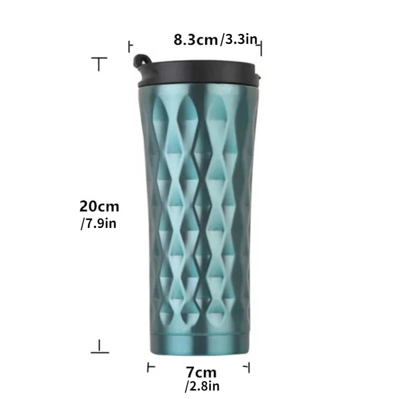 1Pc about 500ml Stainless Steel Thermal Water Bottle Tumbler