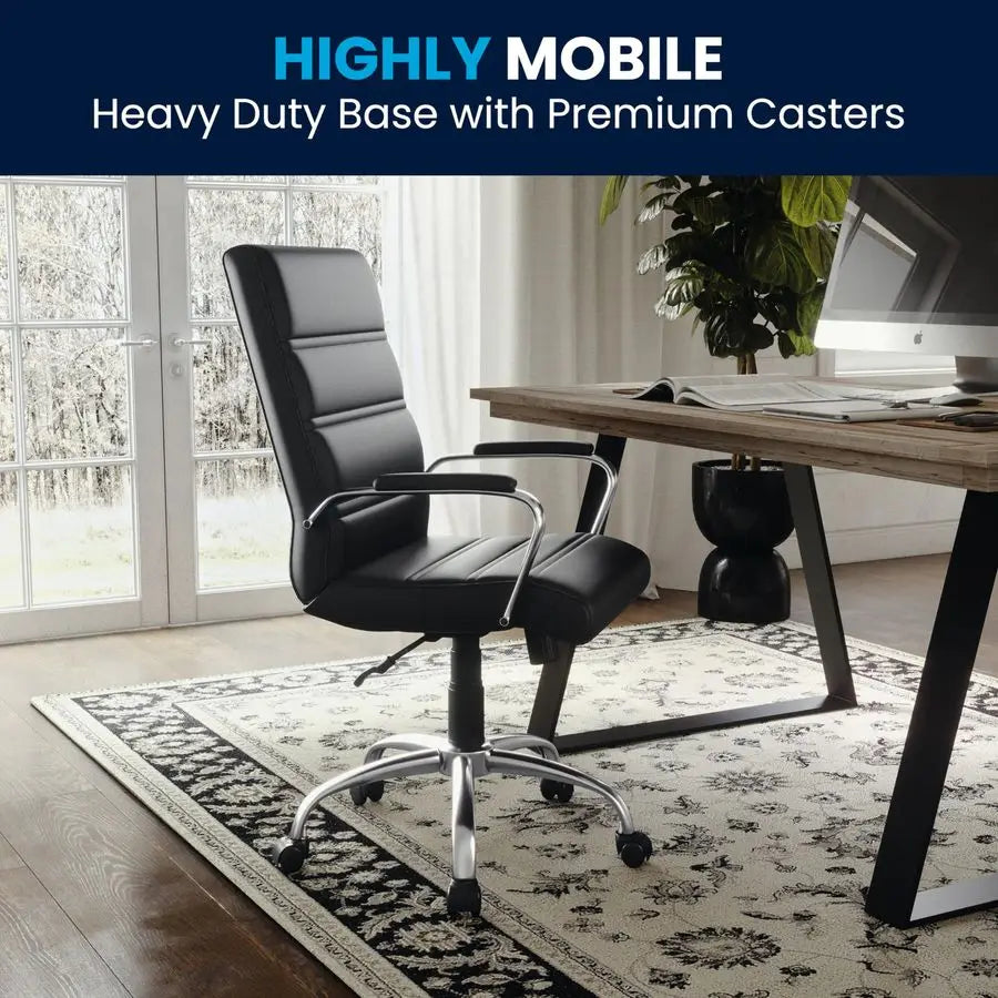 Furniture Whitney MidBack Swivel LeatherSoft Desk Chair