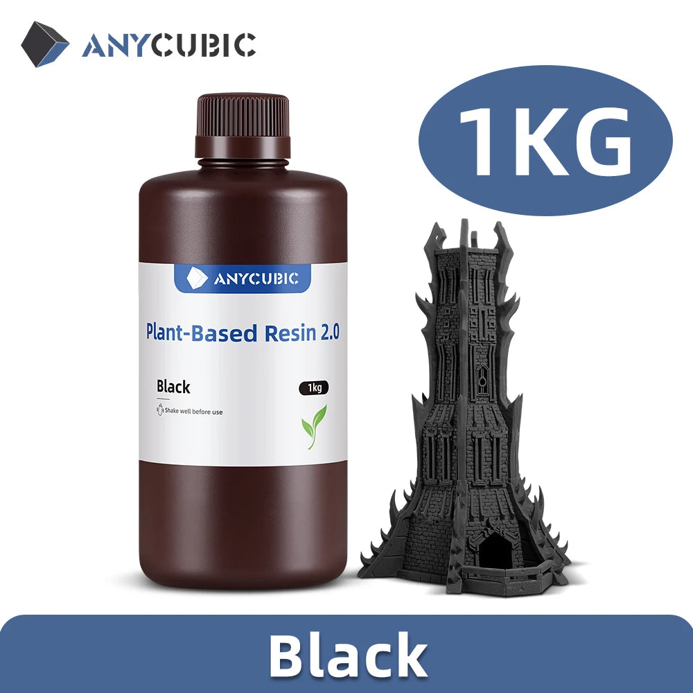 NEWEST ANYCUBIC ECO UV Resin 2.0 For LCD 3D Printer Low Odor 405nm