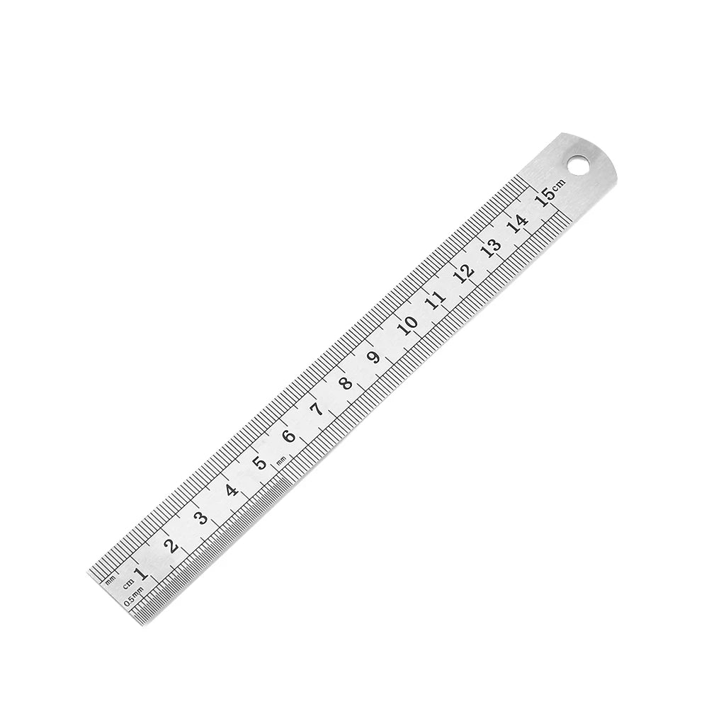 15cm/20cm/30cm/40cm/50cm Metal Ruler Stainless Steel Straight Ruler