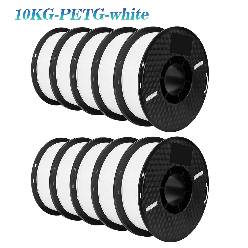 KINGROON 10KG PLA Filament PETG 3D Filament 1.75mm 10 Rolls/Set