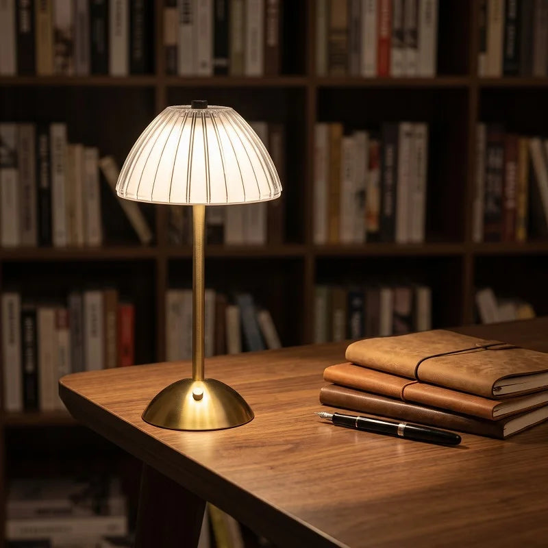 LED Table Lamp Cordless 3 Color Temperatures USB-C Charging Wireless