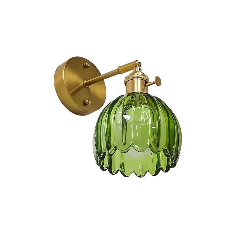 Vintage Wall Sconce 3W Power Aluminum Glass Wall Lamp For Bedroom
