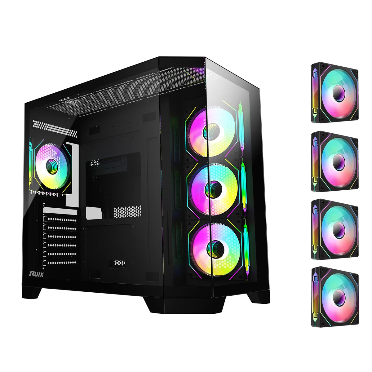 Ruix OV303 Black Color ATX Mid Tower Computer Case