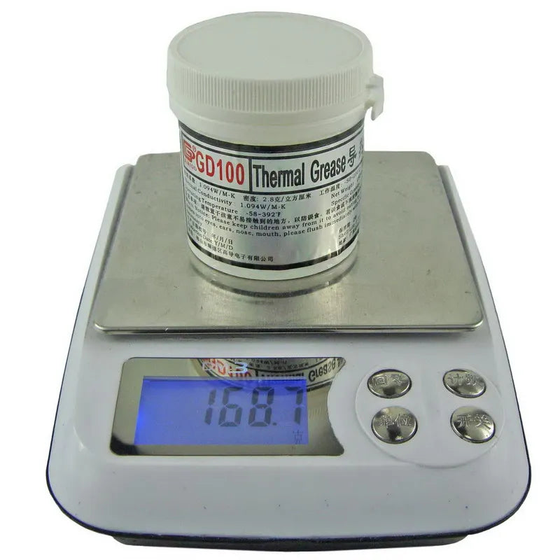 Thermal Paste GD100 Thermal Conductive Paste Grease Net Weight 150 Grams White Plaster Heat Sink Compound for CPU GPU LED Power Module CN150