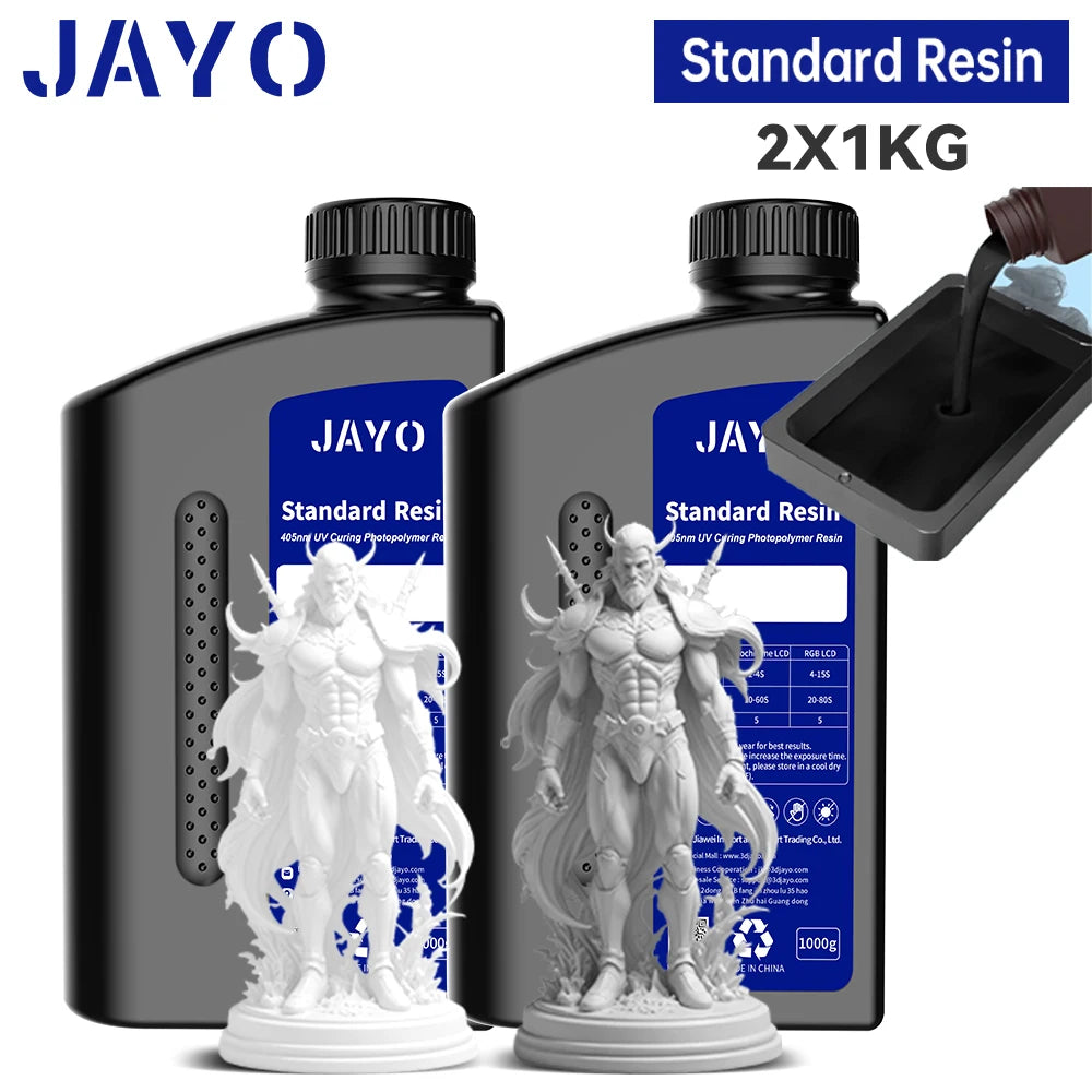 JAYO Standard /ABS-Like/ Water Wash 3D Printer UV Resin 405nm 2 Bottles