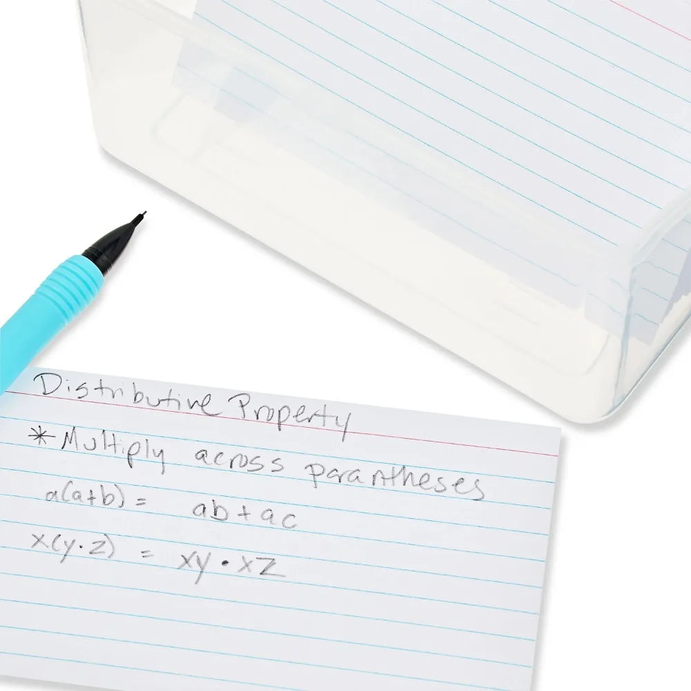 Lined Index Cards 3" X 5" 100 Cards