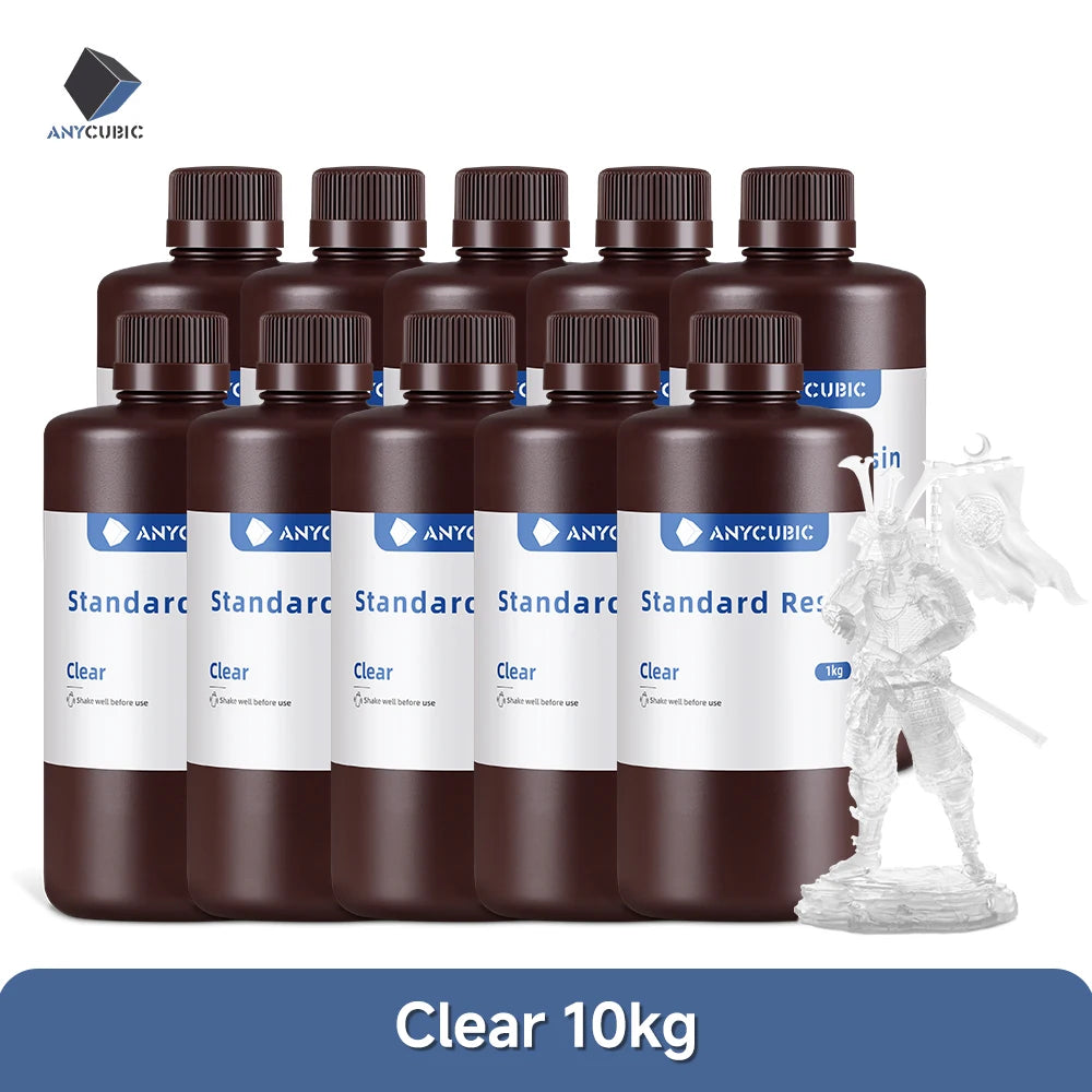 ANYCUBIC 1kg/10kg Liquid Photopolymer Standard Resin 405nm UV Resin