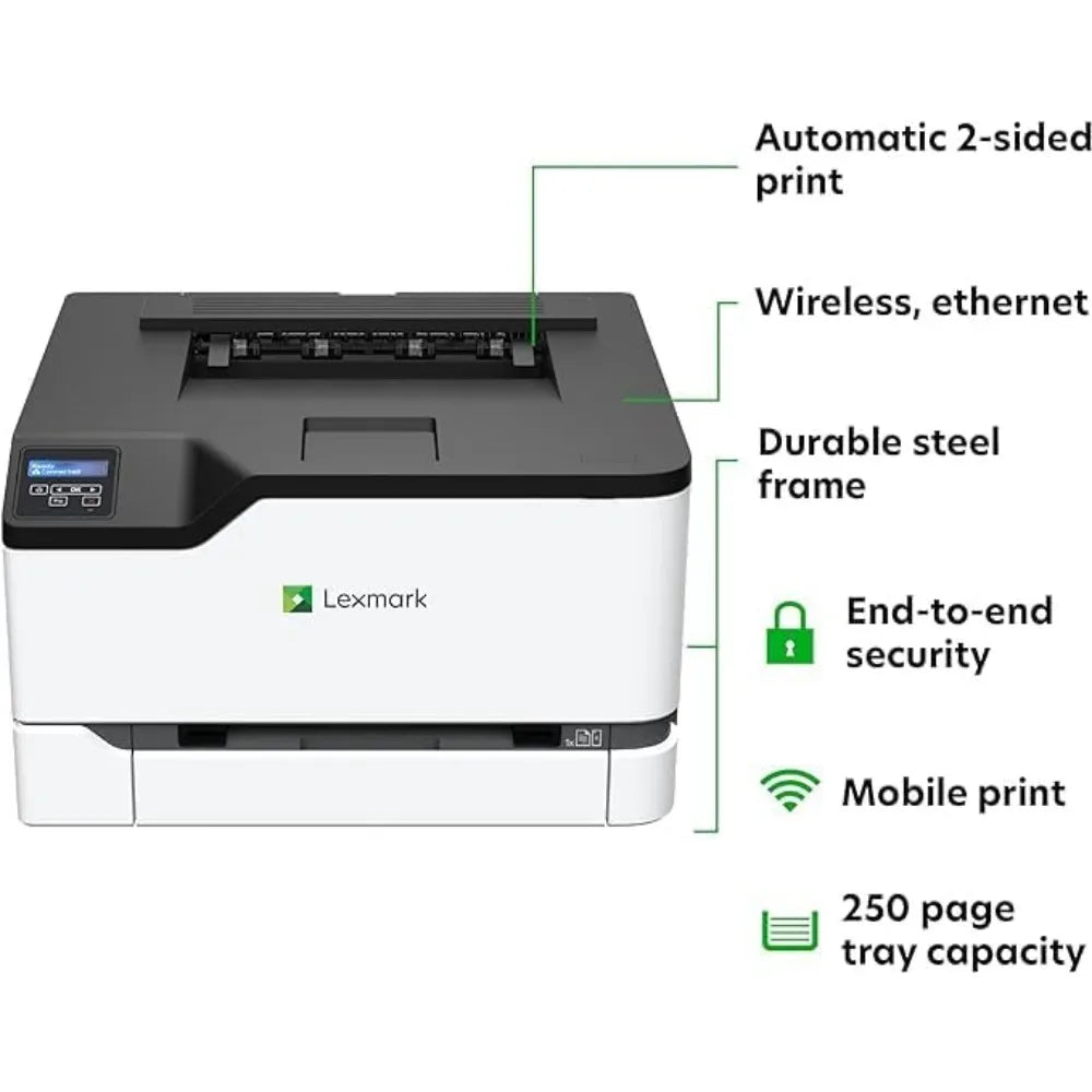 CS331dw Color Laser Printer with Ethernet, Automatic Two-Sided Printing