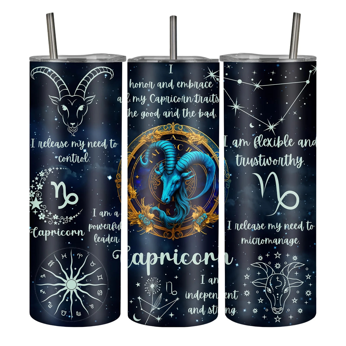 1pc, 20Oz/590Ml, Constellation Astrology Stainless Steel Insulated Tumbler