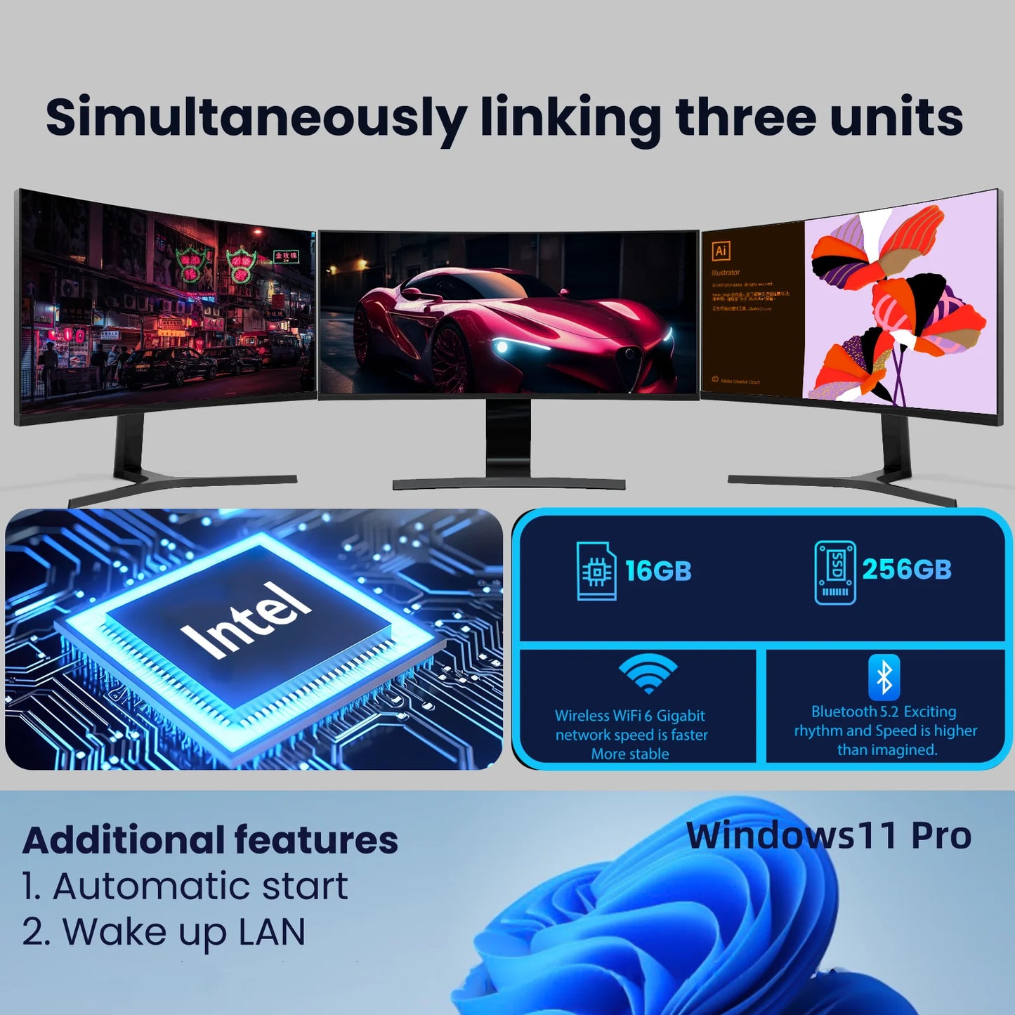 2025 Portable i9 Mini PC Computer Windows 11 Intel Core i9 8950HK 16GB 1TB