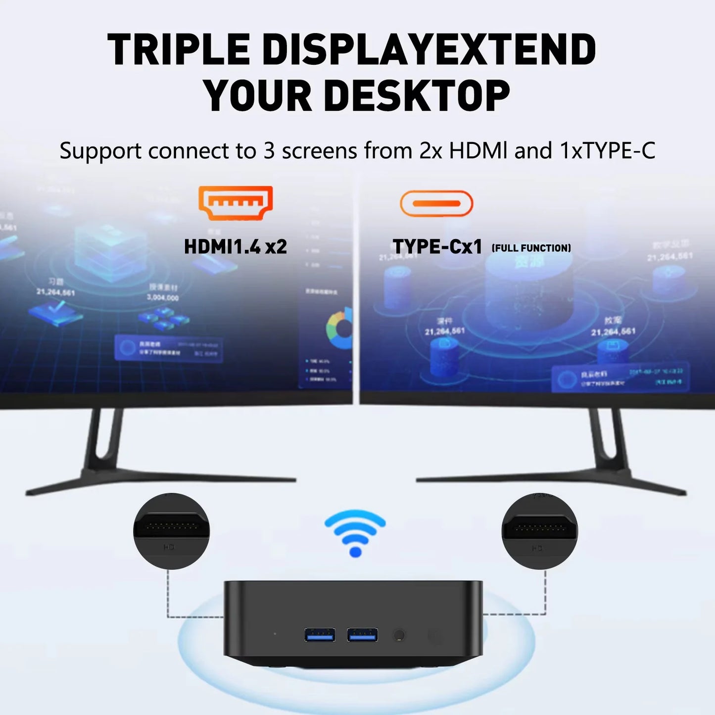 2025 Portable i9 Mini PC Computer Windows 11 Intel Core i9 8950HK 16GB 1TB