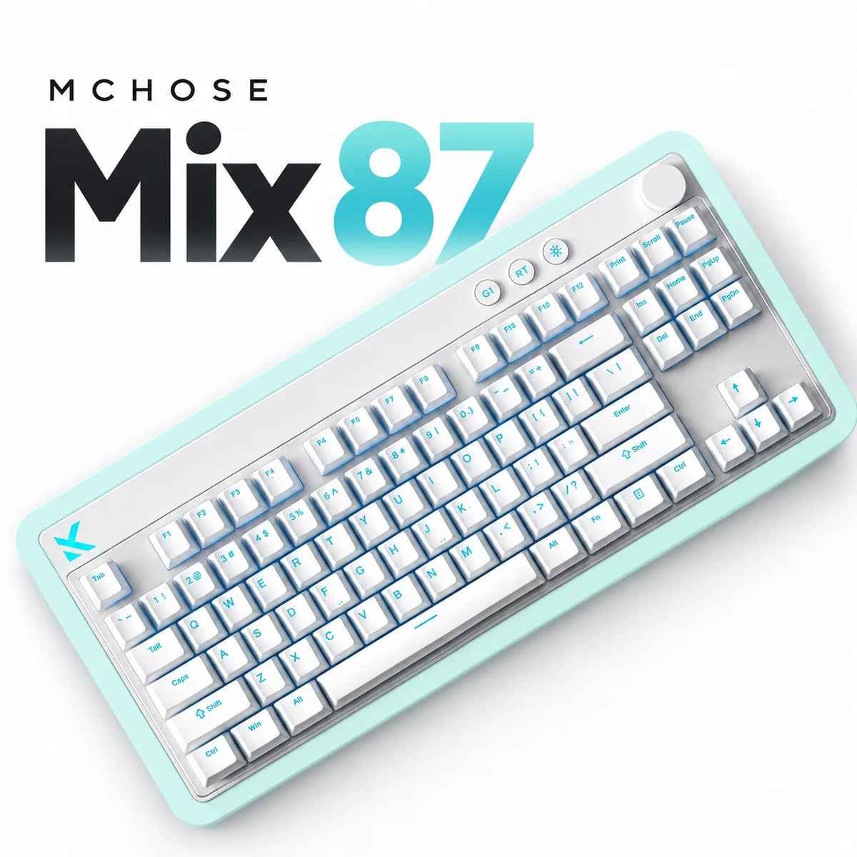 MCHOSE Mix87 Hall Effect Magnetic Switch Gaming Keyboard, 8000Hz