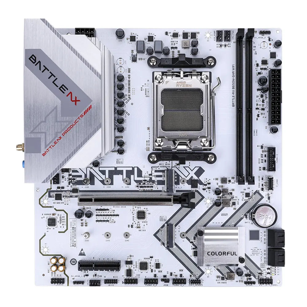 Colorful White BATTLE-AX B650M-GHA WIFI V14 Motherboard DDR5 RAM