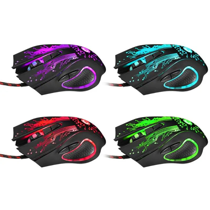 VODOOL USB Wired Gaming Mouse 6 Buttons 3200 DPI