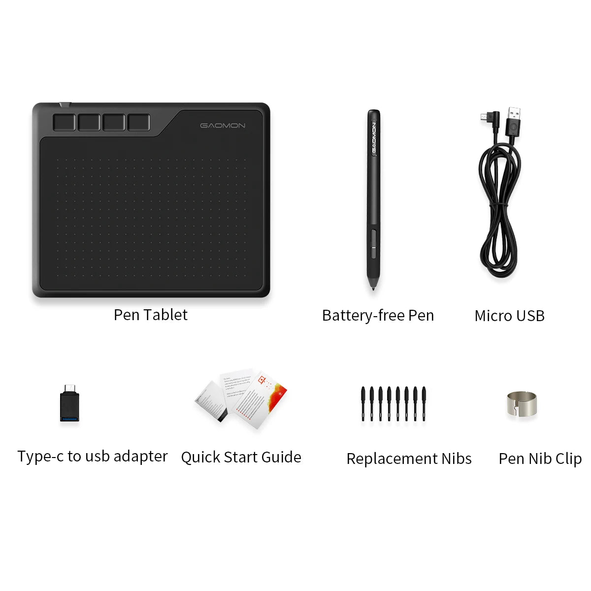 GAOMON S620 6.5x4 Inches Digital Pen Tablet