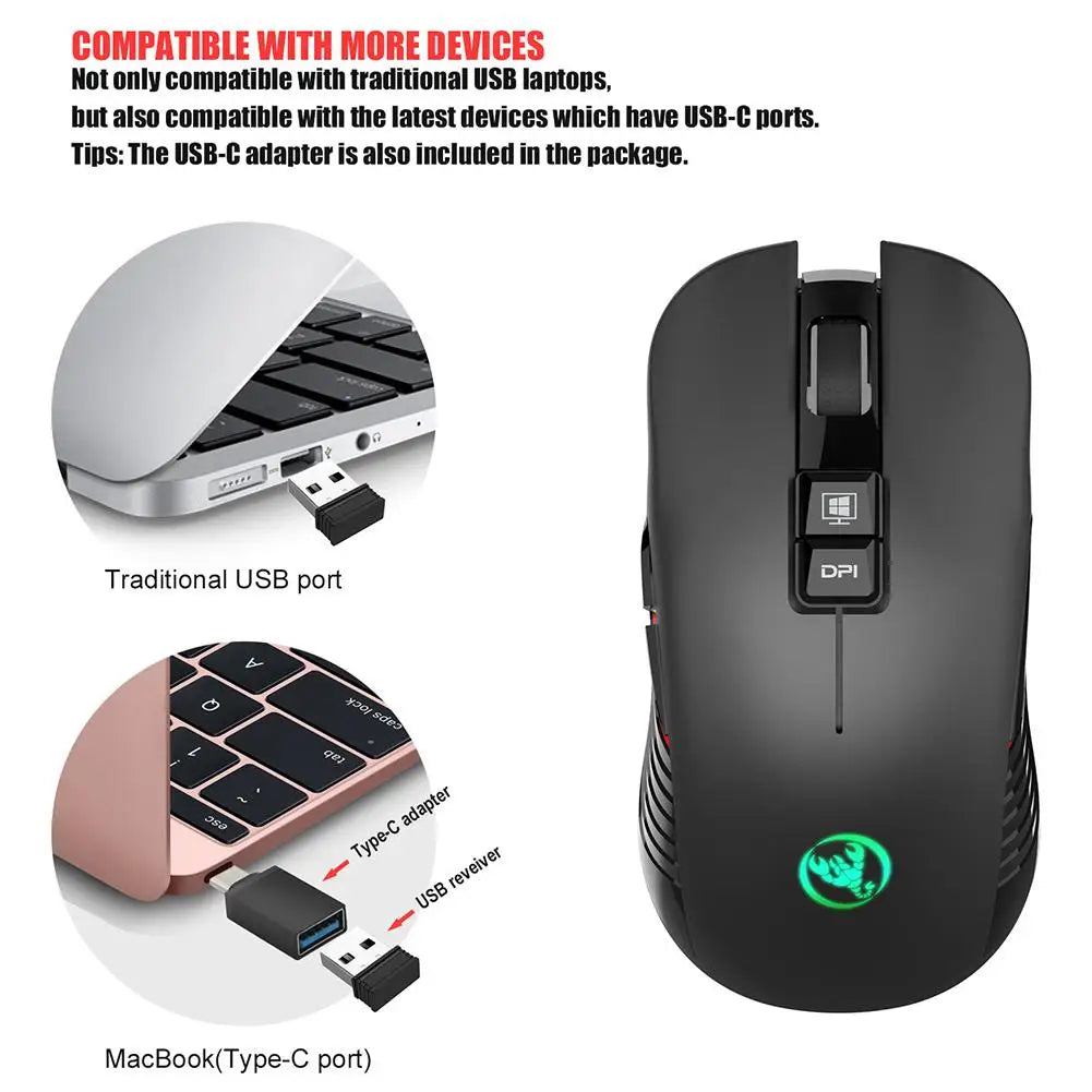 HXSJ T30 Wireless Gaming Mouse