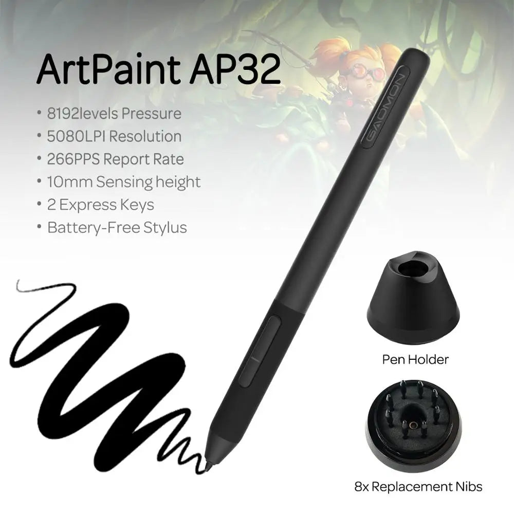 Gaomon PD2200 21.5 Inch Graphics Tablet with 8 Touch Keys