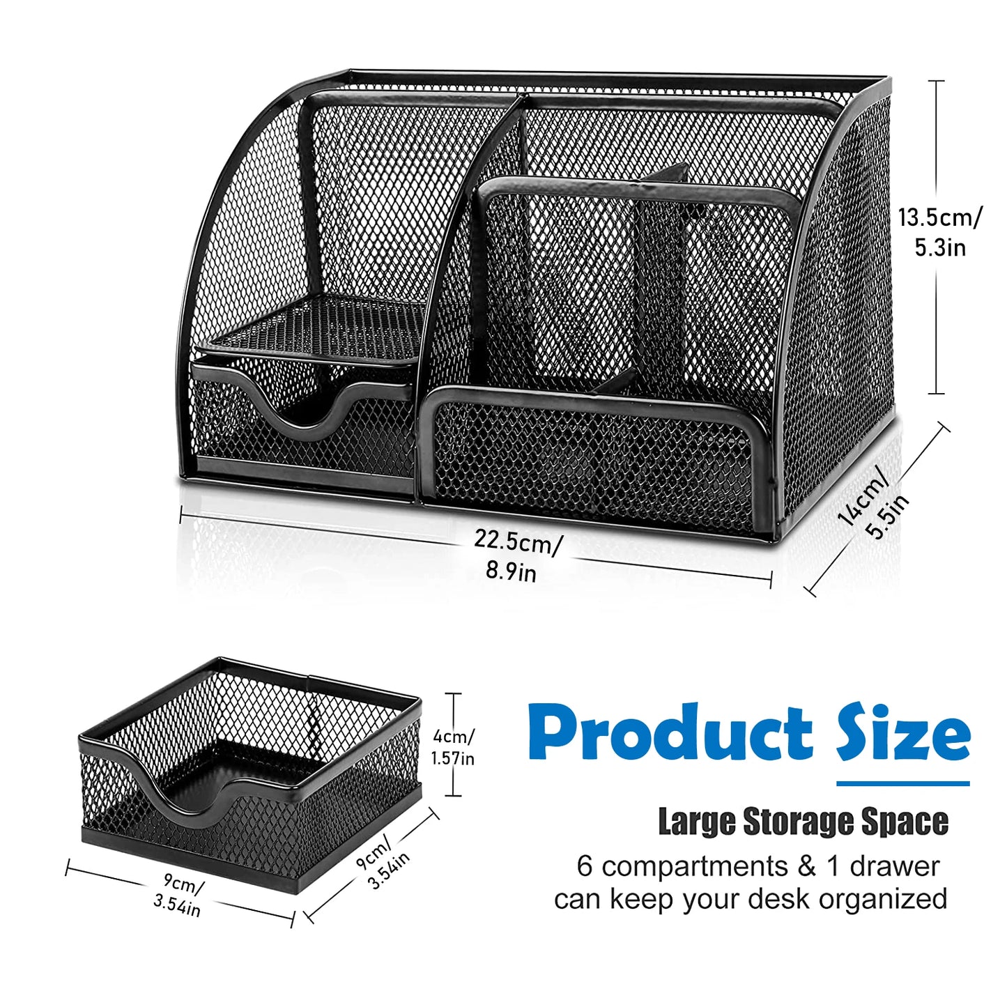 Mesh Desk Organizer with Pen Holder