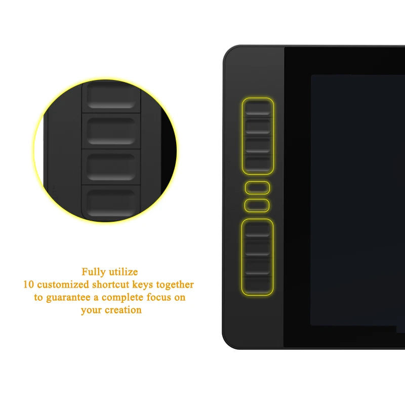 GAOMON PD1561 Graphics Tablet Monitor 15.6 Inch Screen 72% NTSC