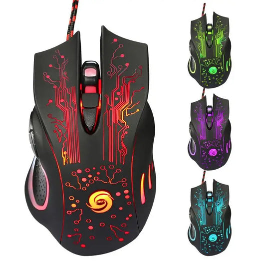 VODOOL USB Wired Gaming Mouse 6 Buttons 3200 DPI