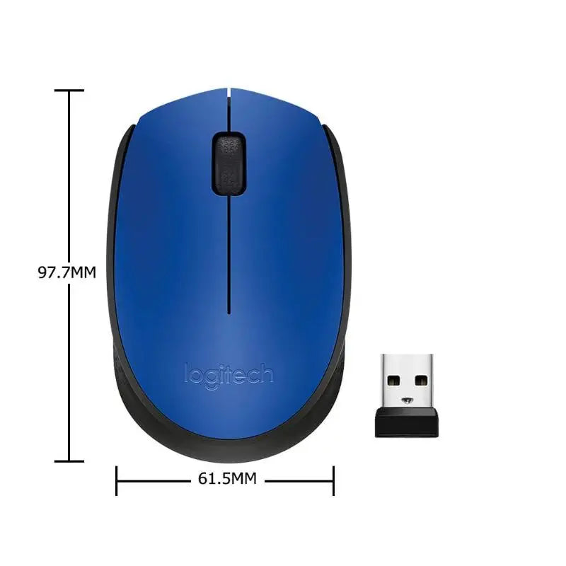 Logitech M170 Wireless Mouse 2.4GHz Optical Mouse 3 Buttons 2Ways Wheel Mice With Nano Receiver