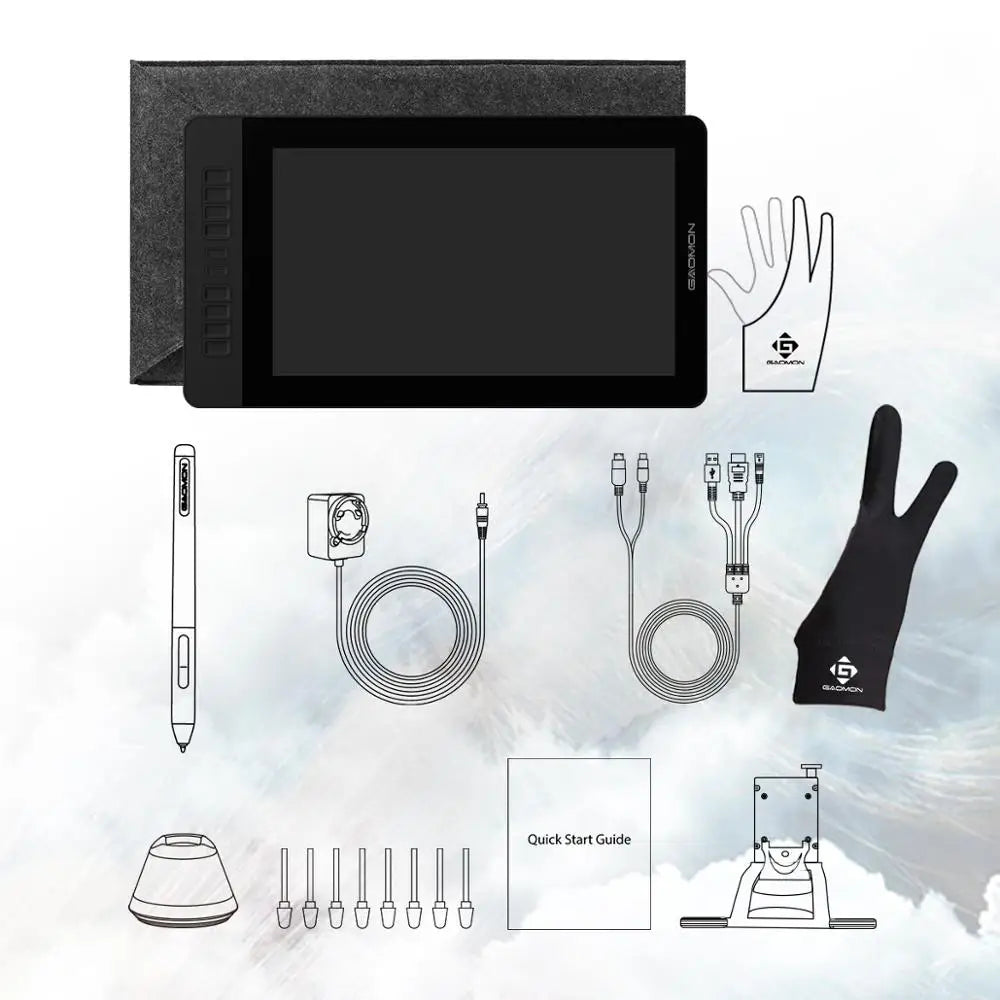 GAOMON PD1561 15.6 Inches Graphics Drawing Tablet with 10 Shortcut Keys