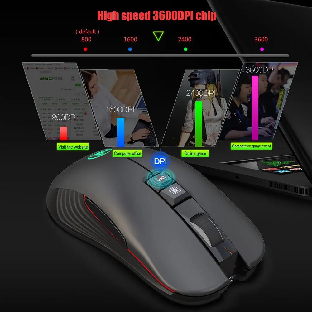 HXSJ T30 Wireless Gaming Mouse