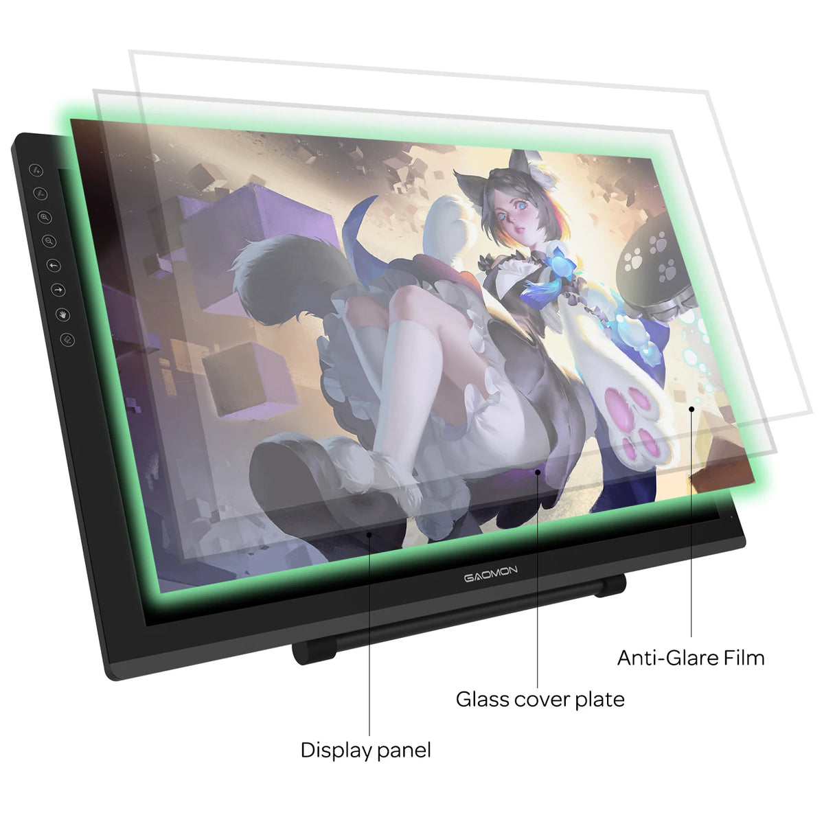 Gaomon PD2200 21.5 Inch Graphics Tablet with 8 Touch Keys