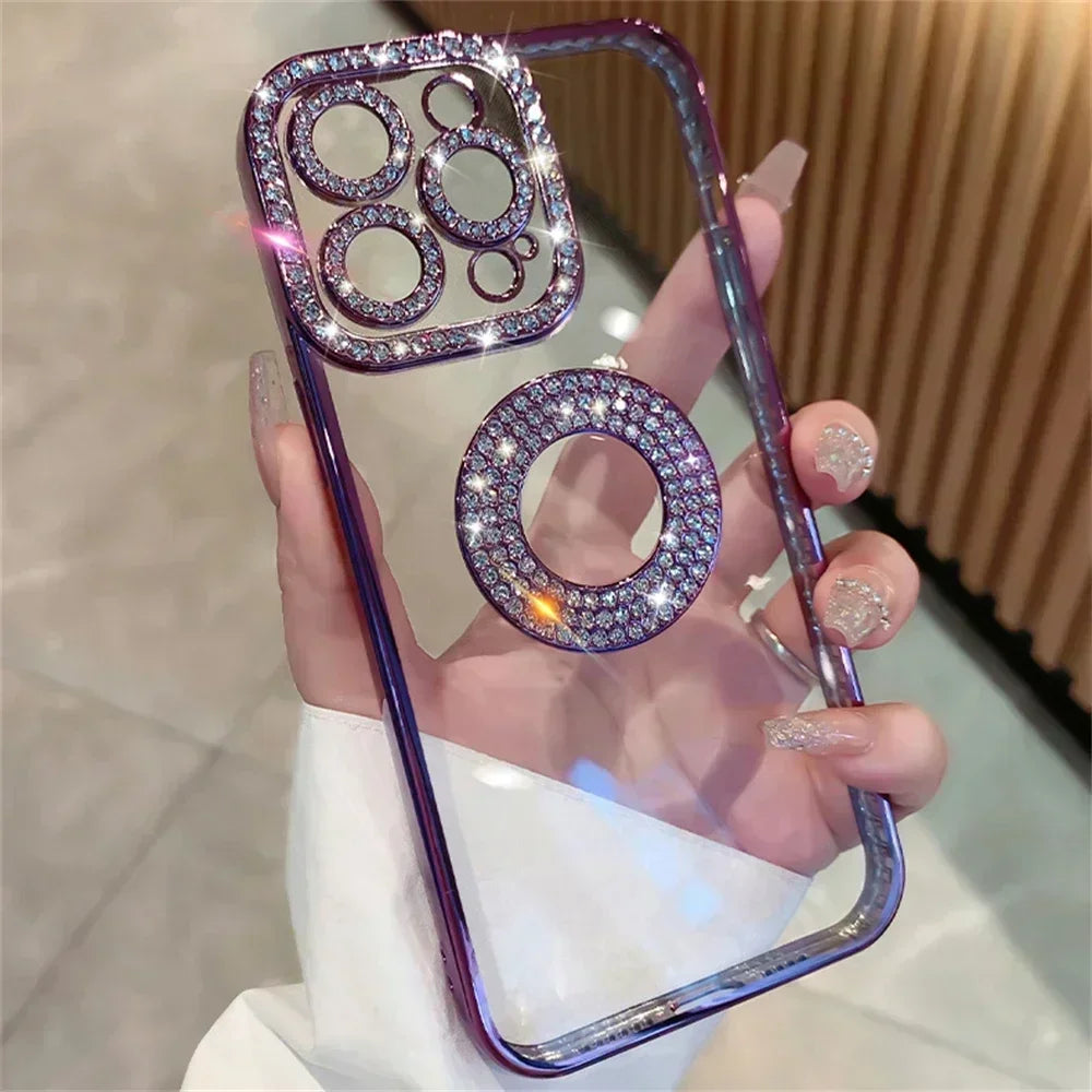 Luxury Diamond Glitter Woman Case