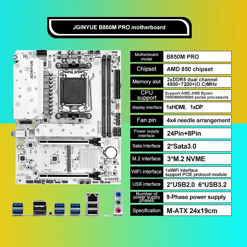 B850M PRO AM5 Motherboard