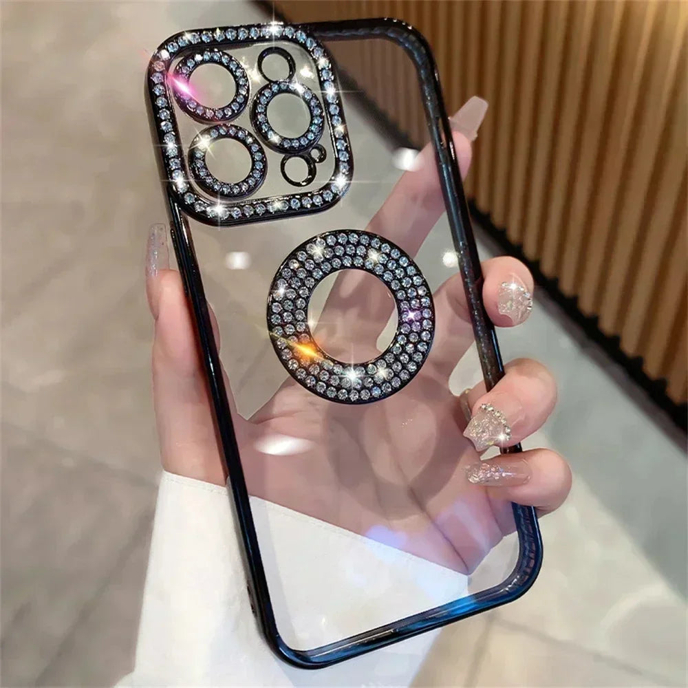 Luxury Diamond Glitter Woman Case