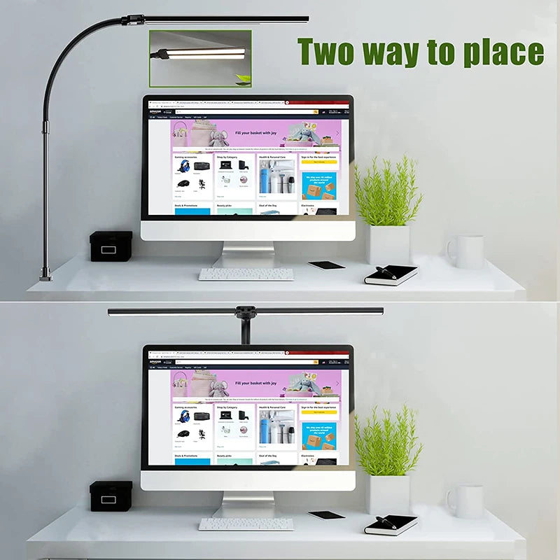 LAOPAO Double Head LED Desk Lamp EU/US Architect Desk Lamps