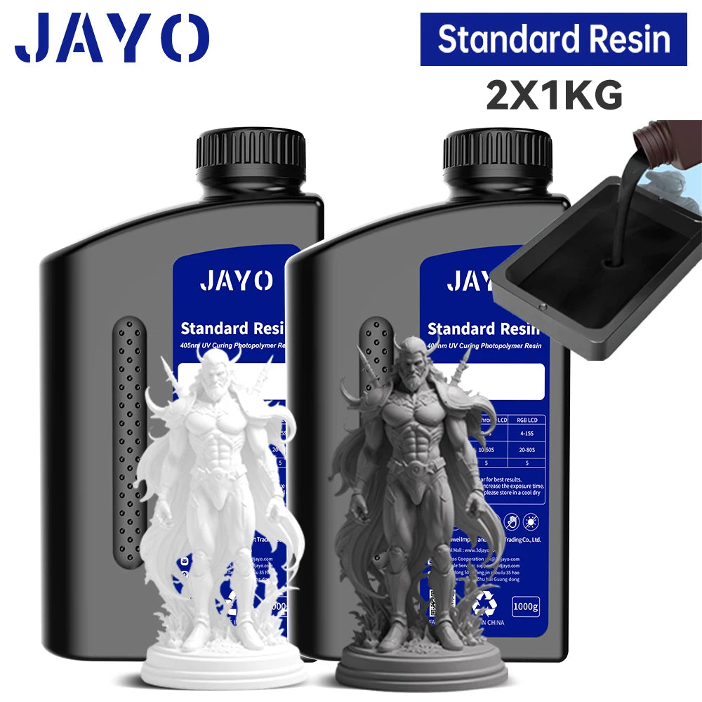 JAYO Standard /ABS-Like/ Water Wash 3D Printer UV Resin 405nm 2 Bottles