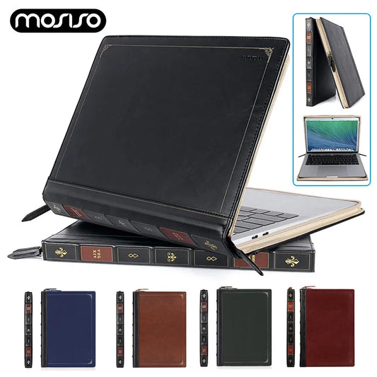 PU Leather Laptop Sleeve Cover Case for MacBook Air Pro