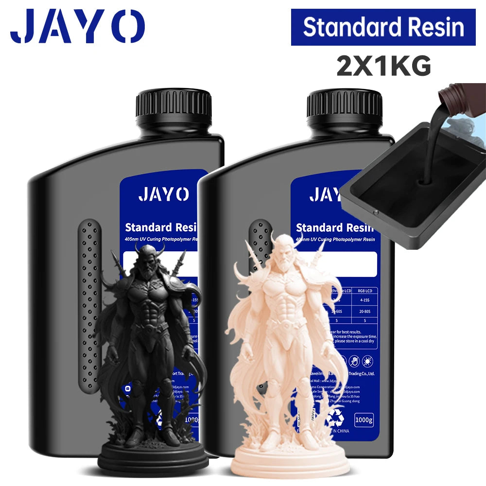 JAYO Standard /ABS-Like/ Water Wash 3D Printer UV Resin 405nm 2 Bottles