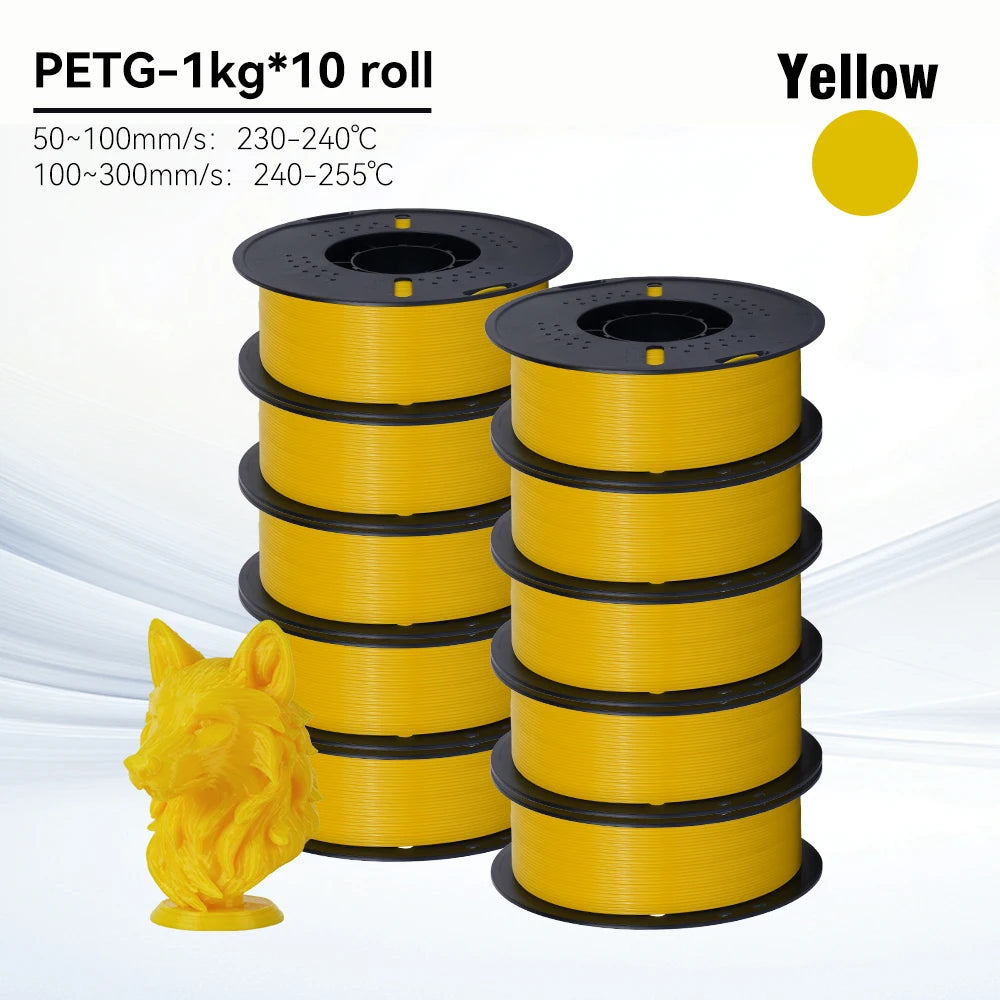 KINGROON 10KG 1.75mm PETG Filament High Quality 3D Printing