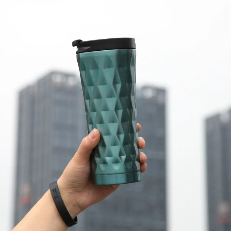 1Pc about 500ml Stainless Steel Thermal Water Bottle Tumbler