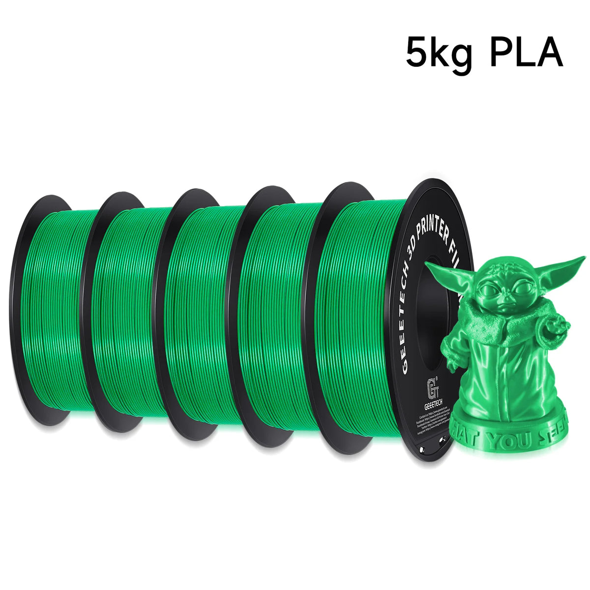 Geeetech 5Kg Standard PLA Filament 1.75mm, Multiple Colour