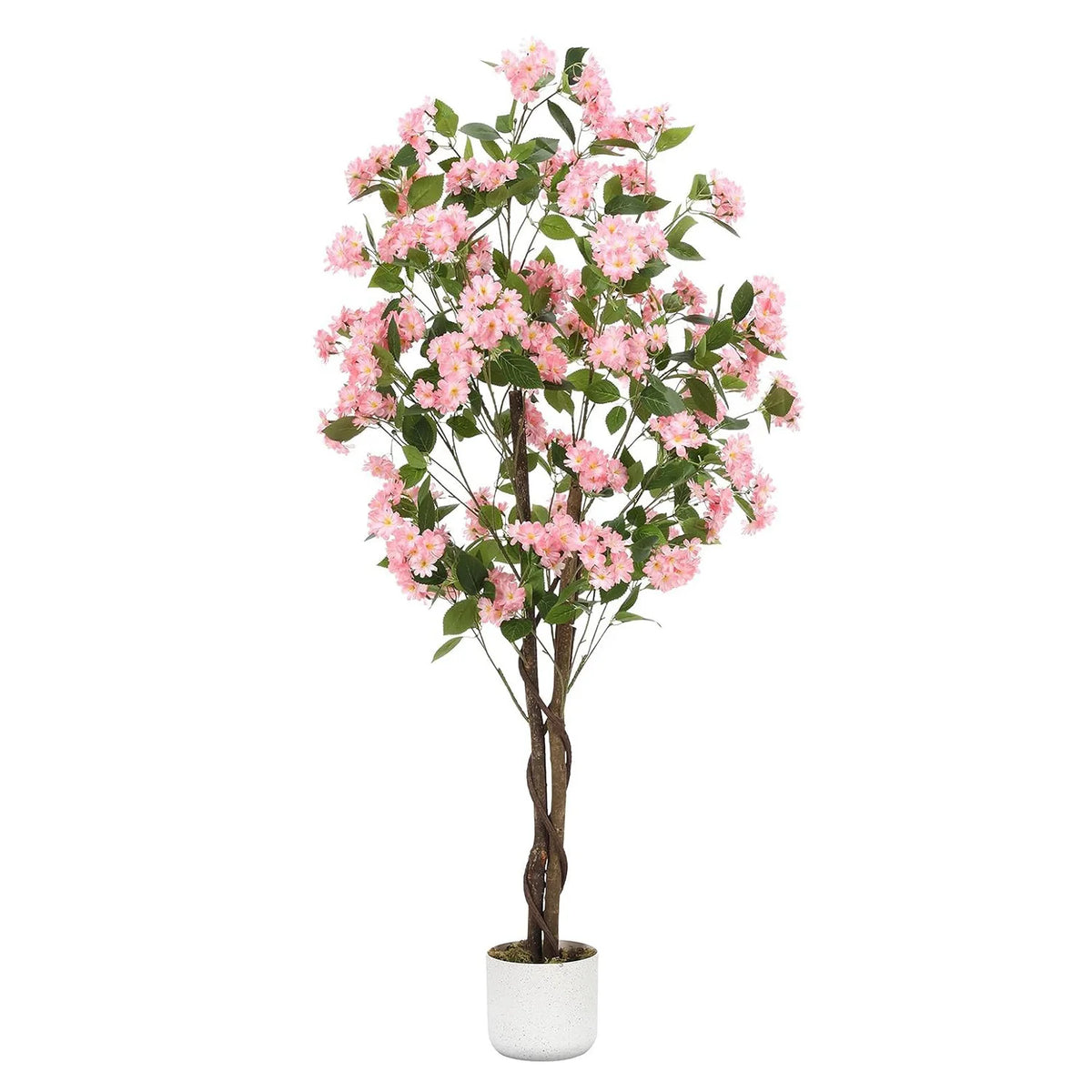 Artificial Osmanthus Tree, in Planter with Lifelike Flowers