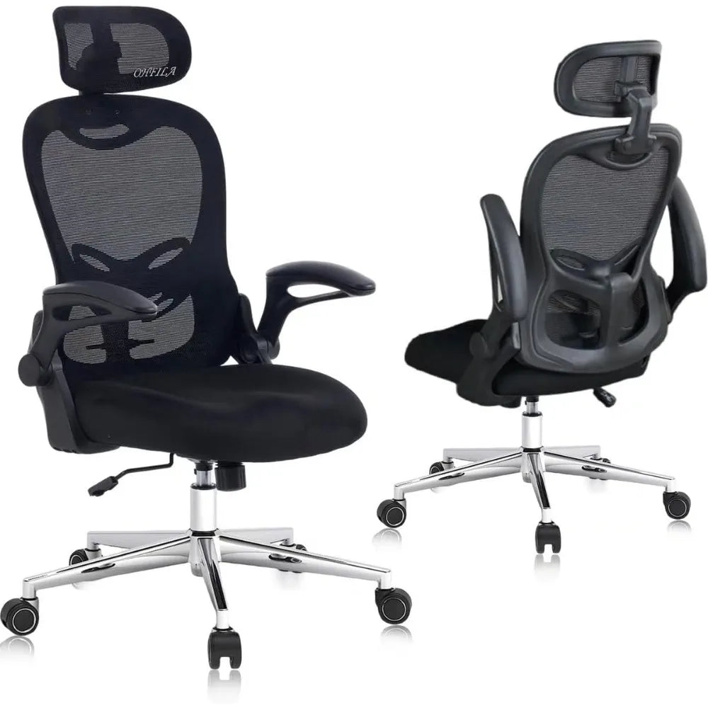 Office Chair, Adjustable High Back Lumbar Support