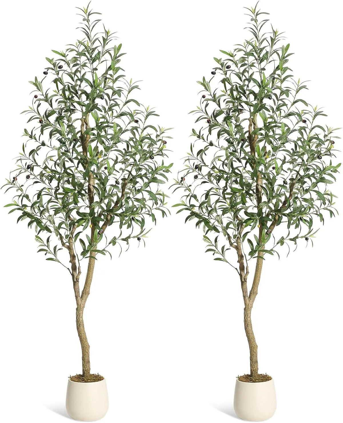 Olive Trees Artificial Indoor, 5-7ft Tall Faux Silk Plant