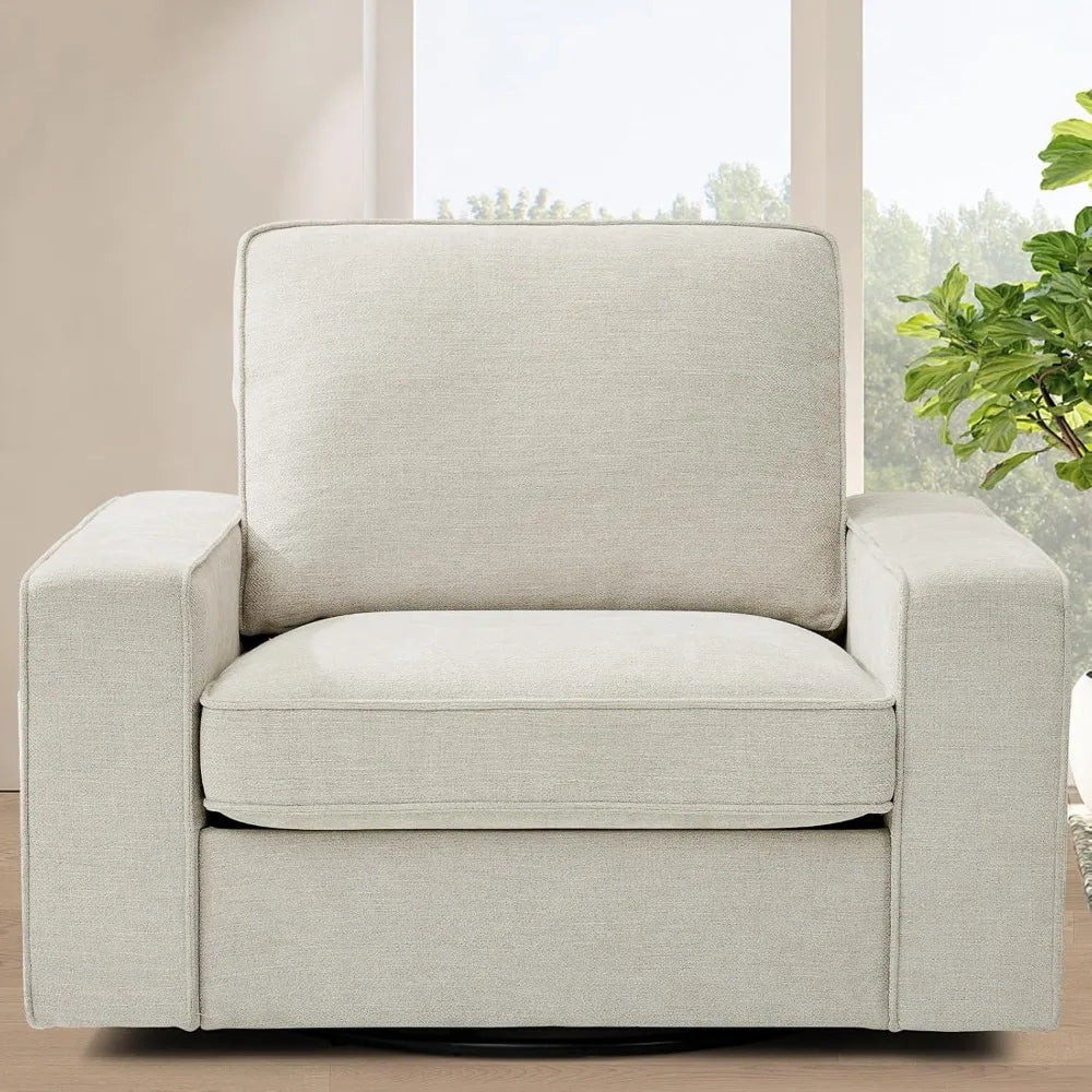 Swivel Accent Chair, Oversized Swivel Single Sofa Chair
