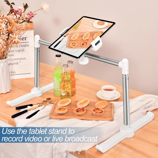 Oatsbasf Tablet Stand Phone Holder for Bed Multifunctional Rack Height Adjustable