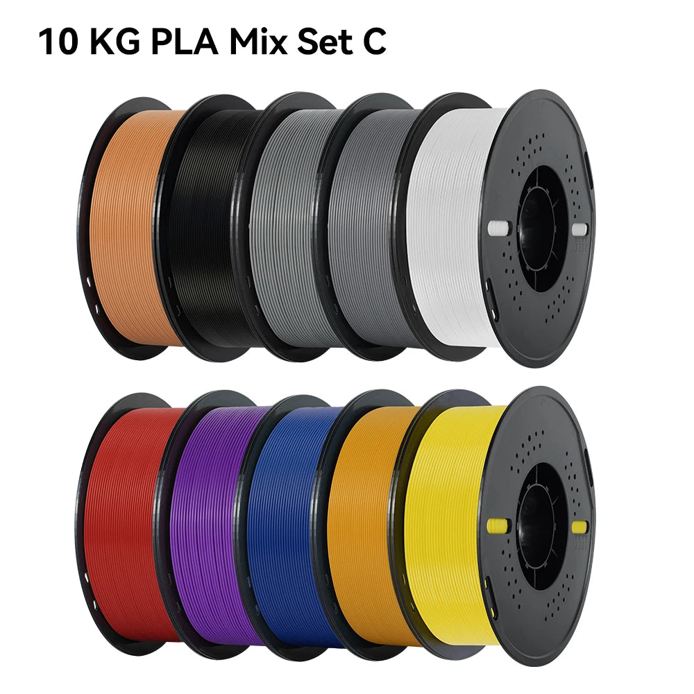 10KG/22LBS Multicolor PLA filament 1KG/Roll 1.75mm For 3D Printer