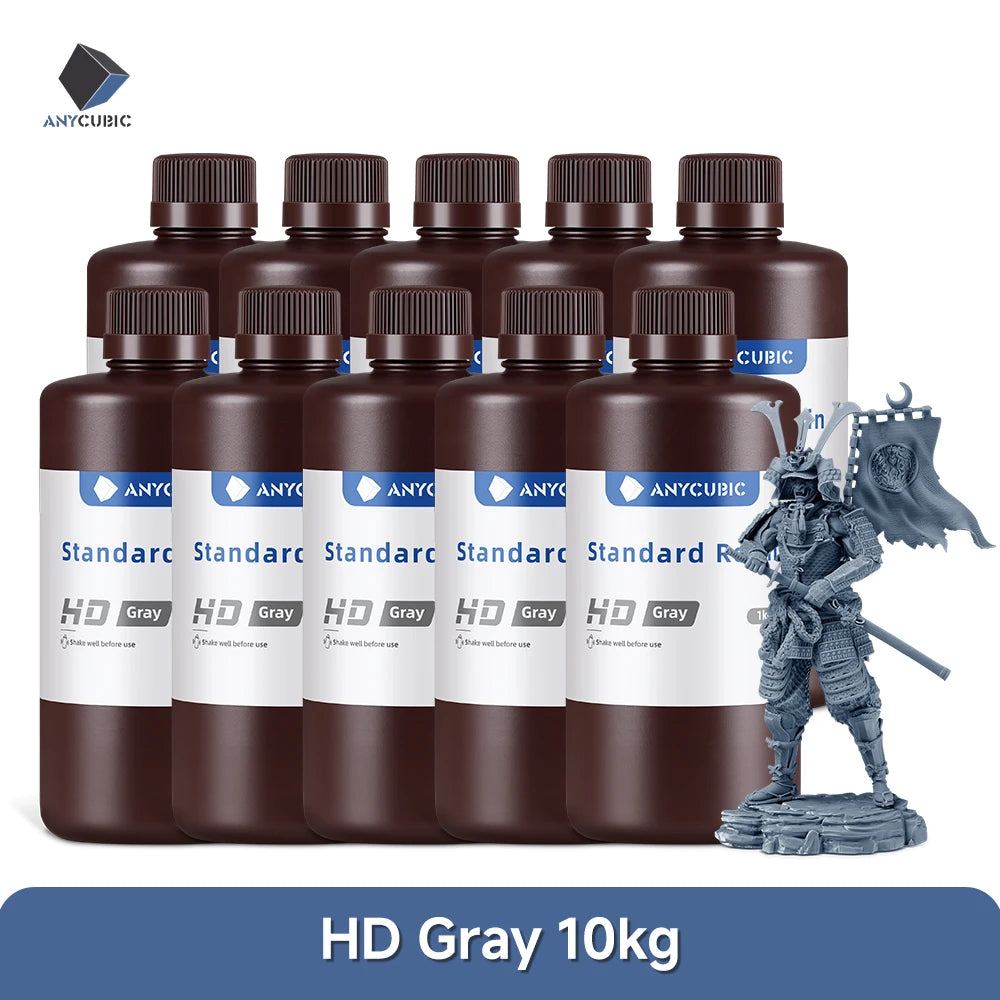 ANYCUBIC 1kg/10kg Liquid Photopolymer Standard Resin 405nm UV Resin