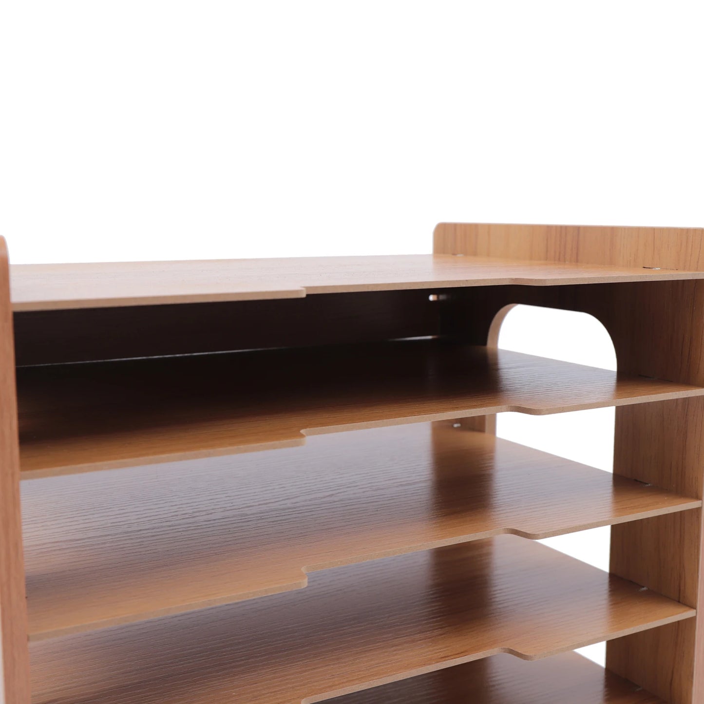 7Tier Widen Wood Office Paper Organizer for Desk