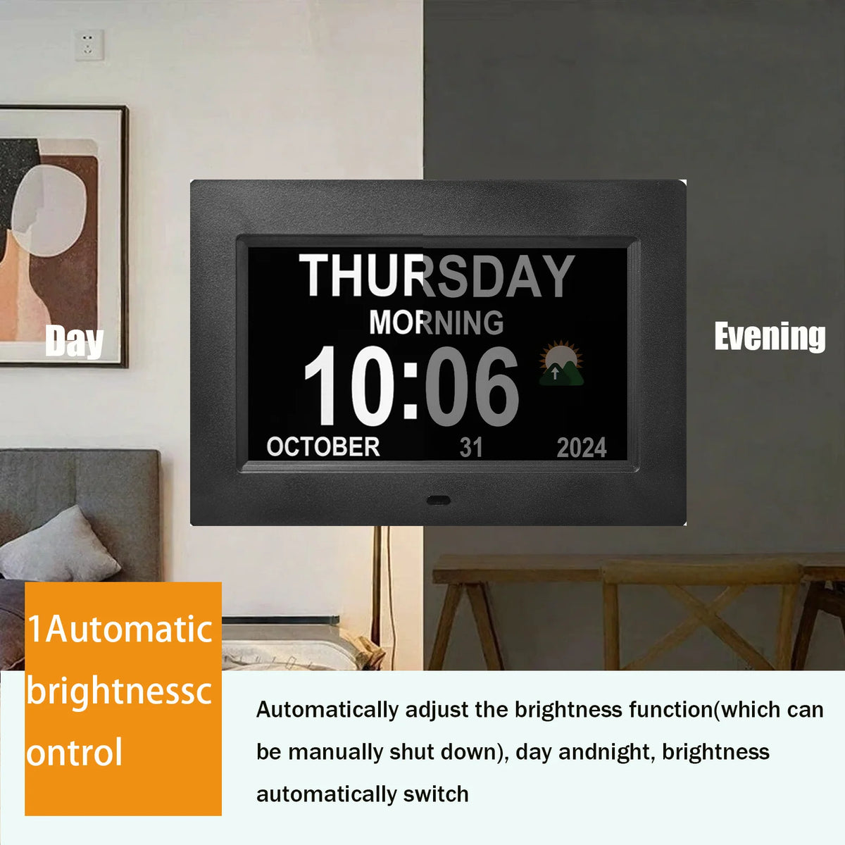 Clocks for Seniors, Digital Clock with Day and Date